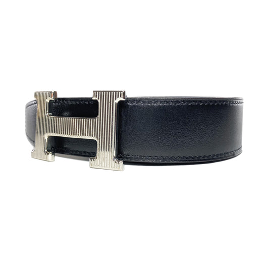 Hermes Noir Blue Constance H Belt