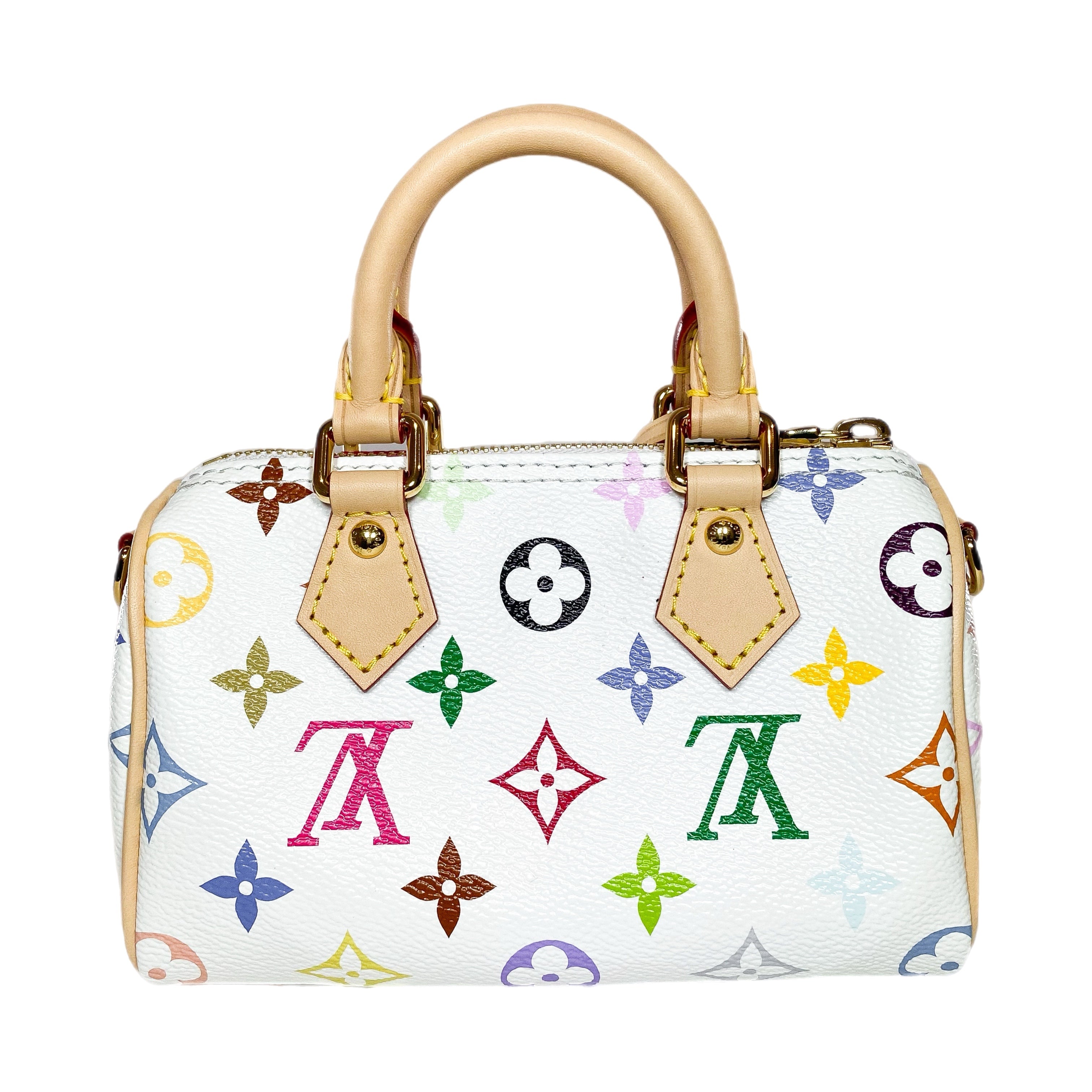 Louis Vuitton x Takashi Murakami White Multicolor Nano Speedy