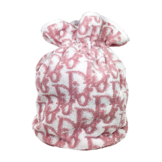 Dior Pink White Trotter Terry Pouch