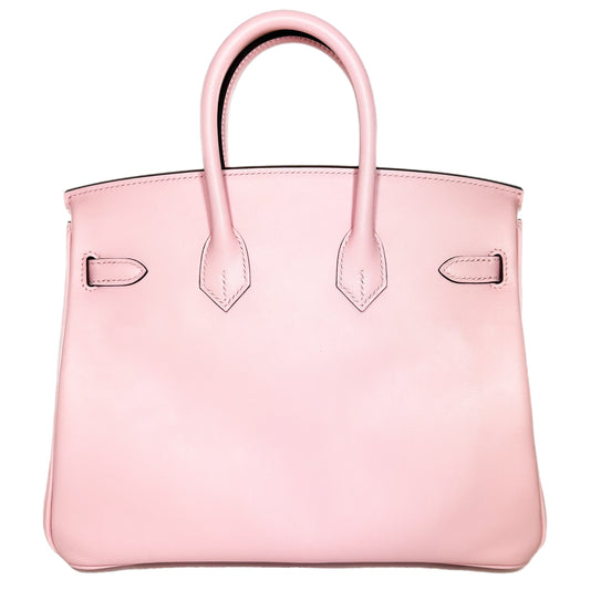 Hermes Birkin 25 Rose Sakura Swift Palladium Hardware