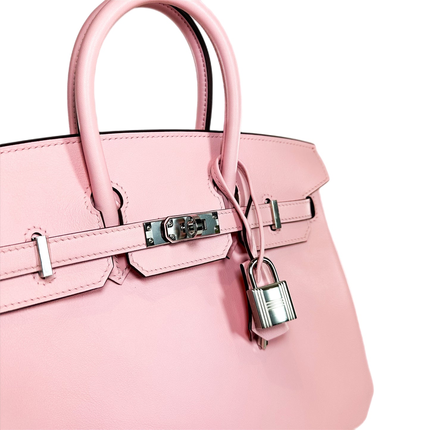 Hermes Birkin 25 Rose Sakura Swift Palladium Hardware
