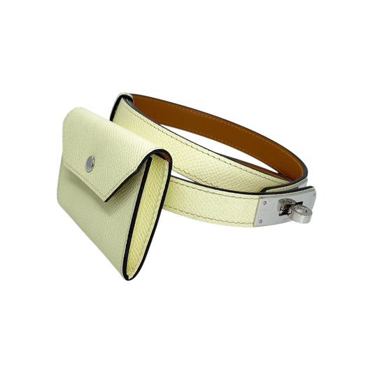Hermes Jaune Milton Kelly Pochette Belt