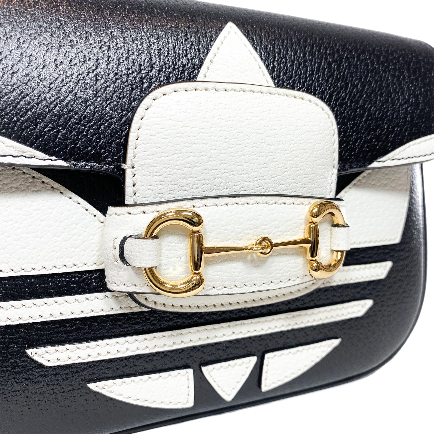 Gucci x Adidas Black Horsebit 1955 Shoulder Bag