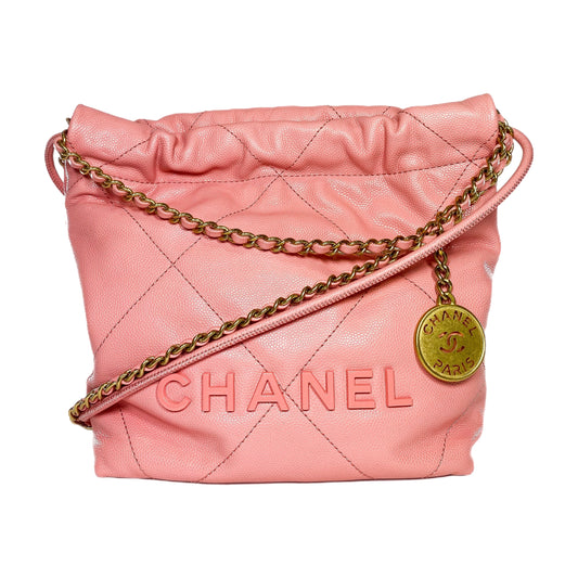 Chanel 22 Coral Pink Mini