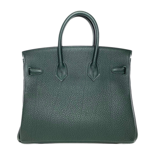 Hermes Birkin 25 Vert Fonce Togo Palladium Hardware