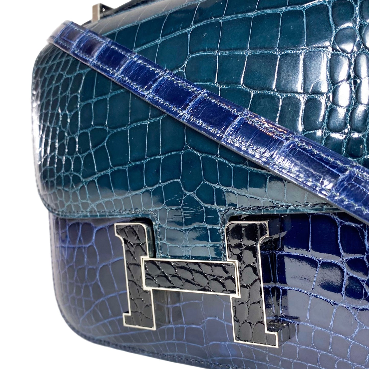 Hermes Tricolor Alligator Constance 18