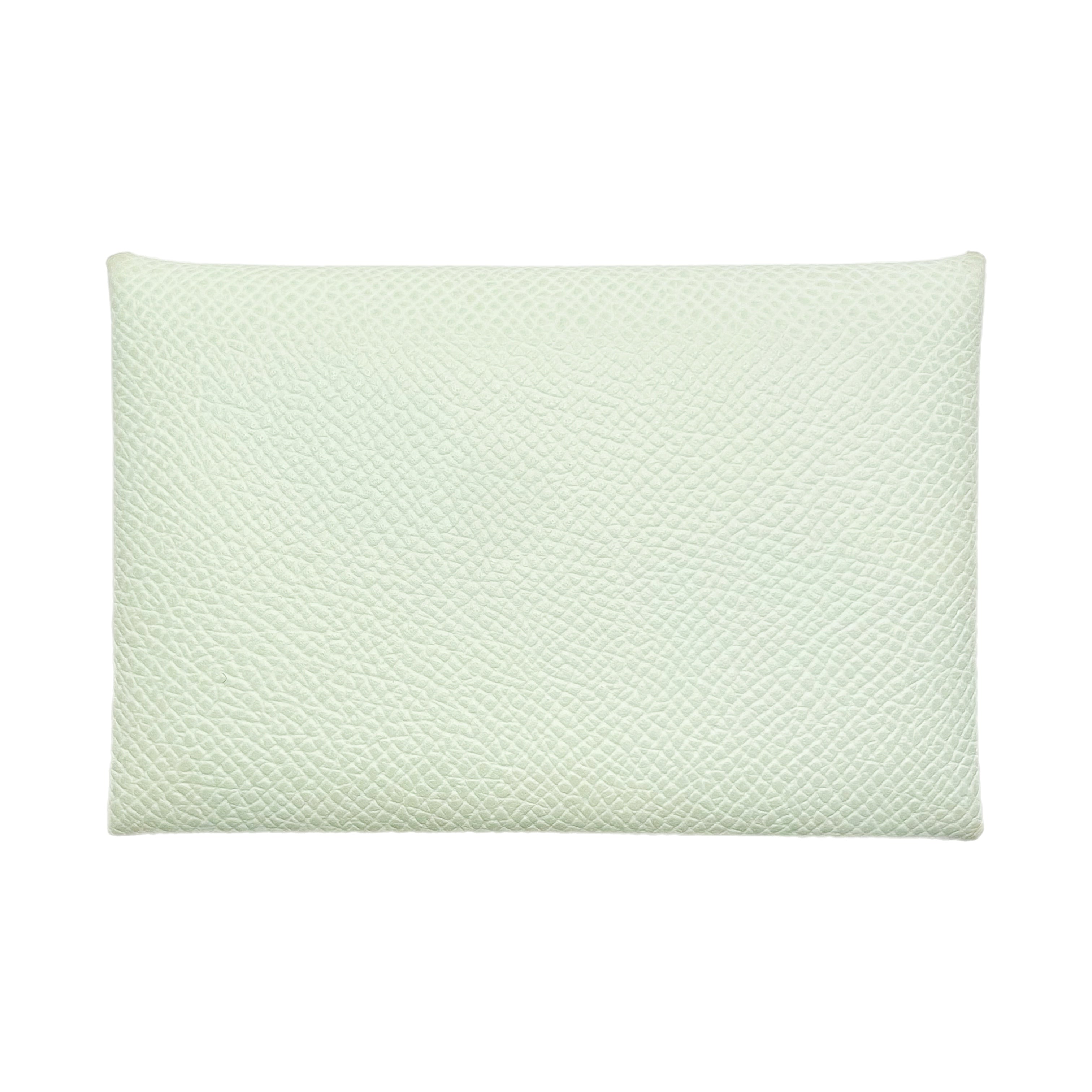 Hermes Vert Fizz Vert Yucca Calvi Card Case