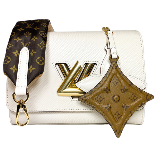 Louis Vuitton Quartz White Epi Twist Shoulder Bag