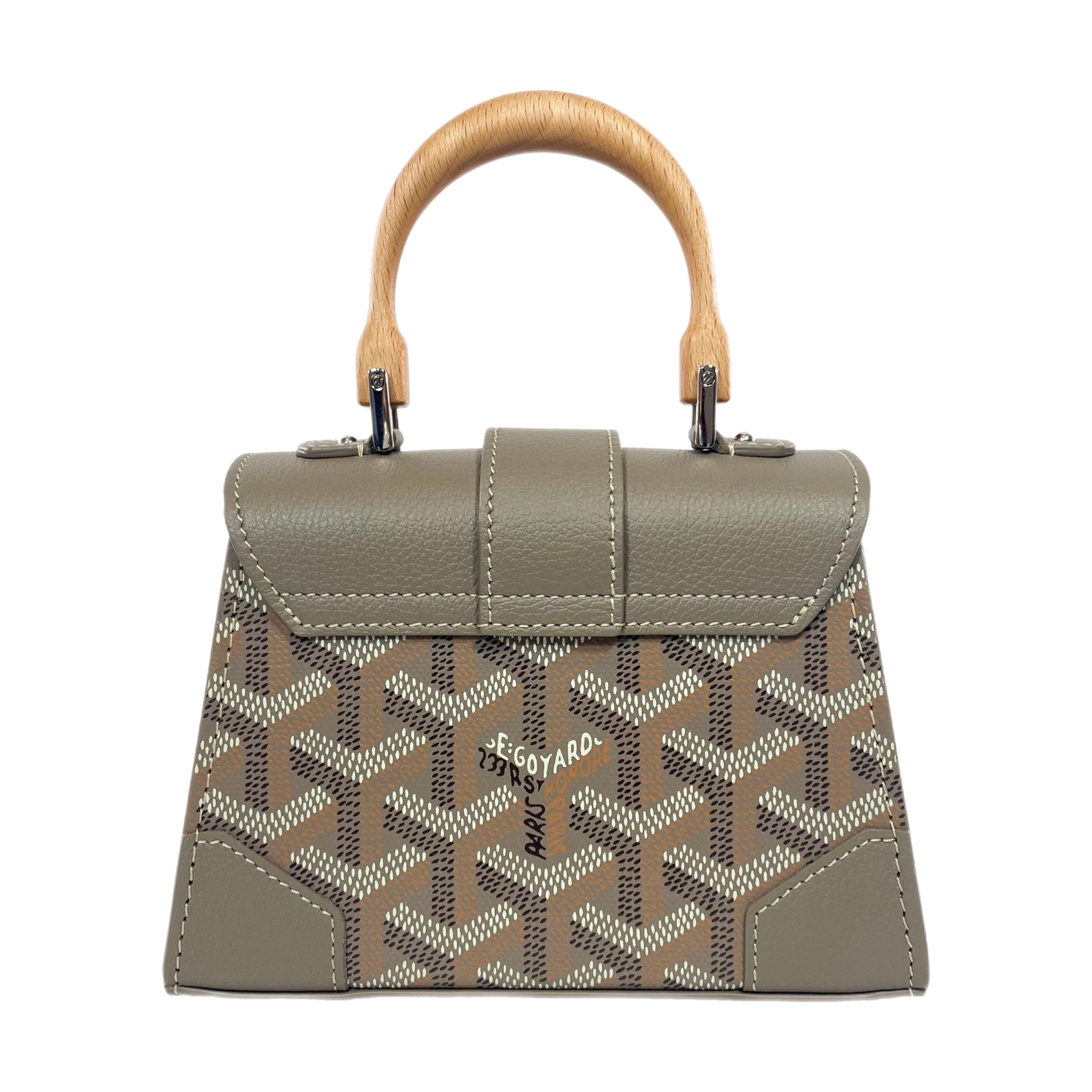 Goyard Gray Nano Saigon Structure Bag