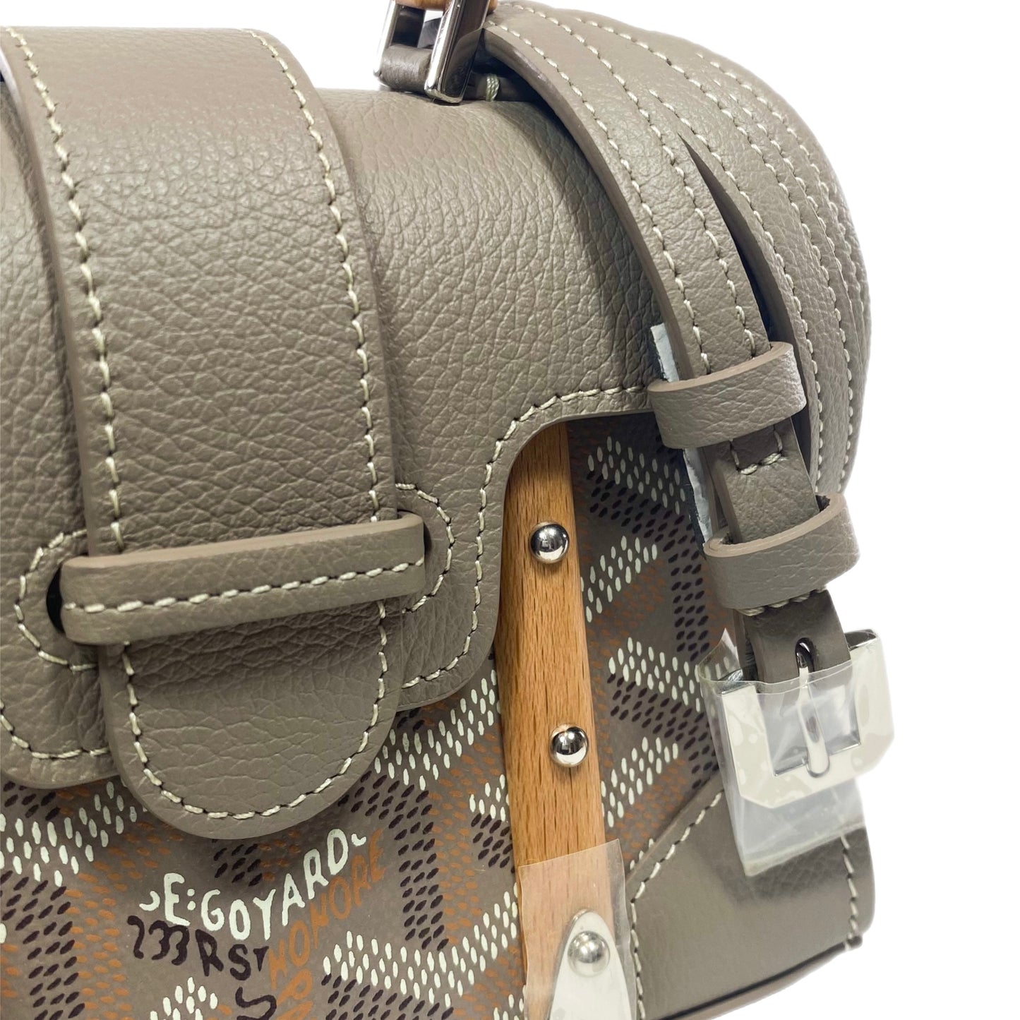 Goyard Gray Nano Saigon Structure Bag