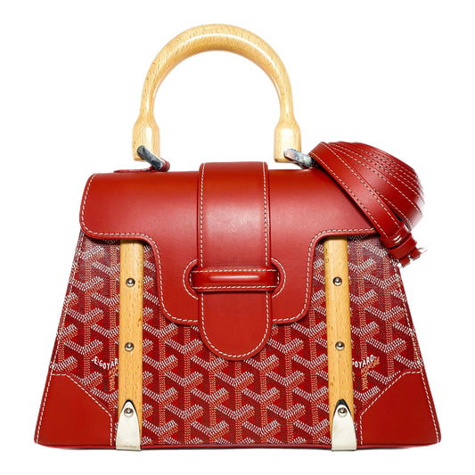 Goyard Red Saigon Top Handle PM
