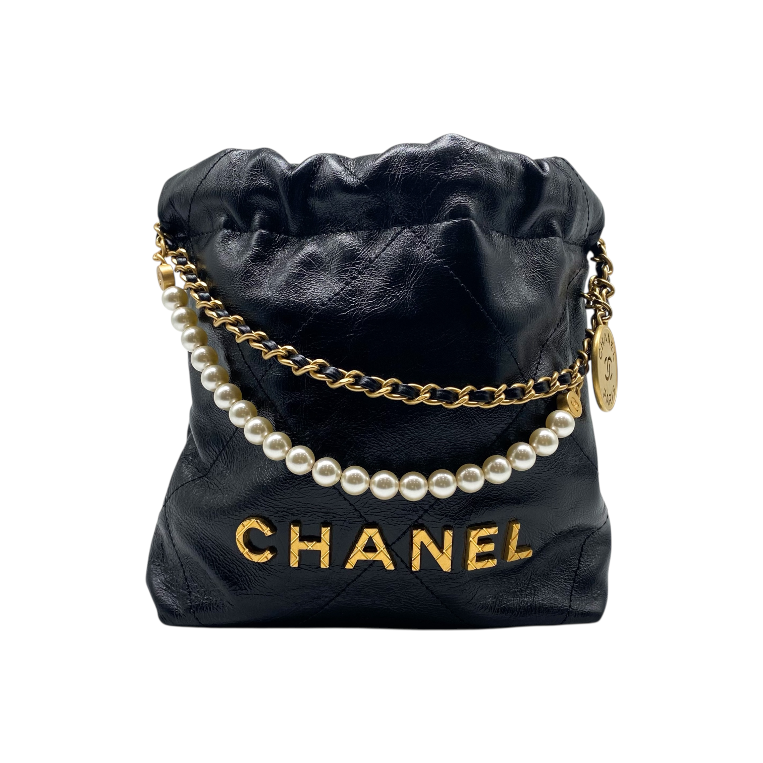 Chanel 22 Black Mini Pearls – Consign of the Times ™