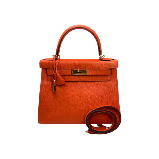 Hermes Kelly 28 Poppy Togo