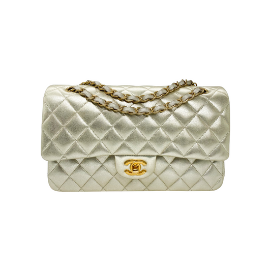 Chanel Champagne Medium Classic Flap Bag