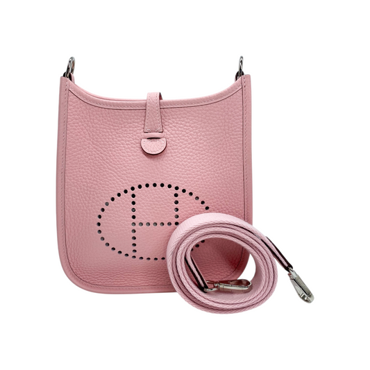 Hermes Evelyne TPM Rose Sakura Clemence Palladium Hardware