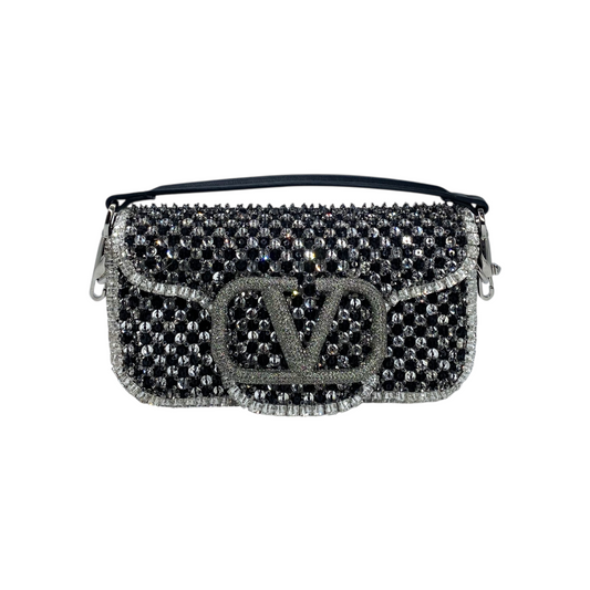 Valentino Loco Small Polka Dot Embellished Bag