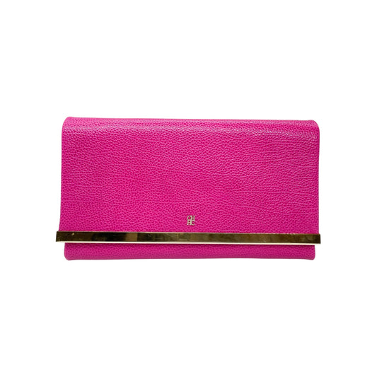 Carolina Herrera Pink Pebbled Clutch