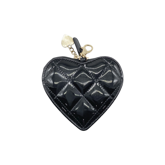 Chanel Black Heart Key Pouch
