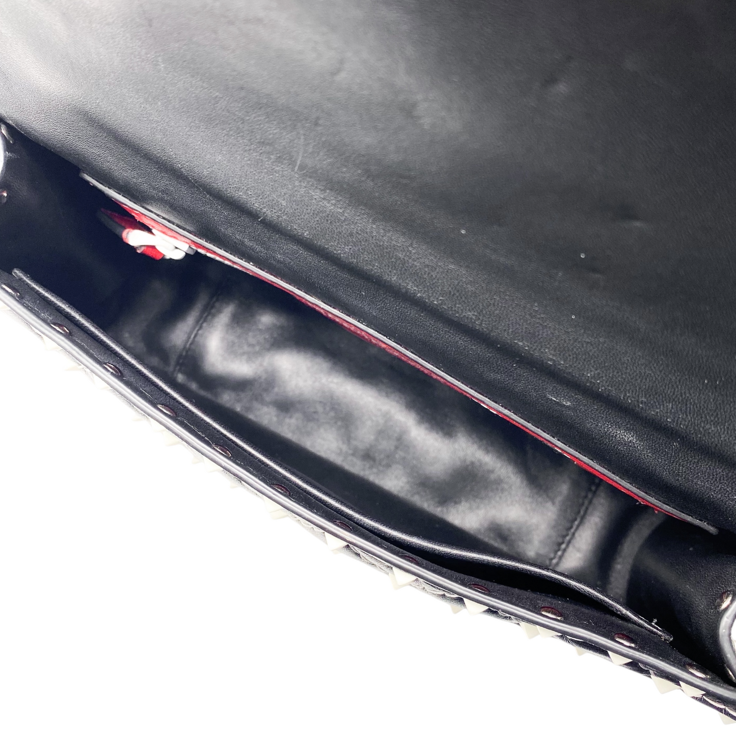 Valentino Rockstud Spike Flap Bag Quilted Leather