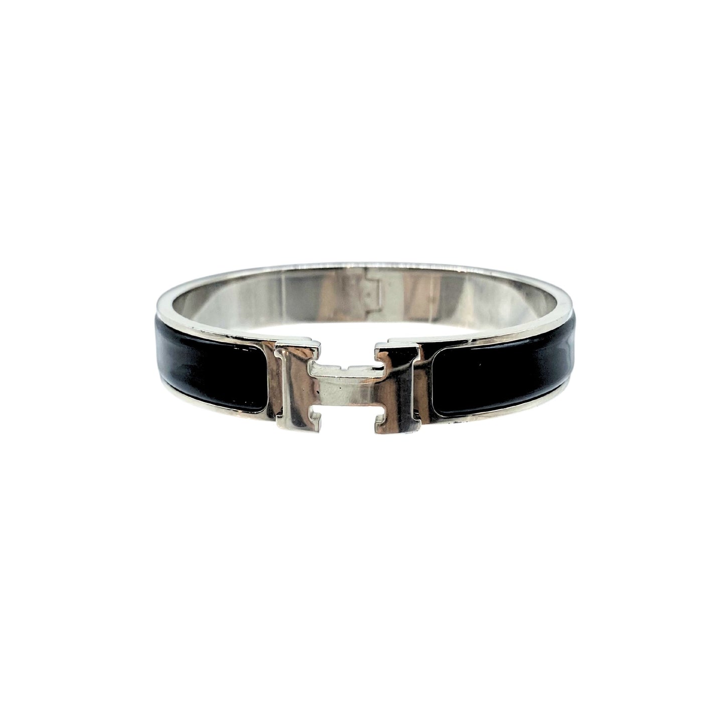 Hermes Noir Clic H Bracelet