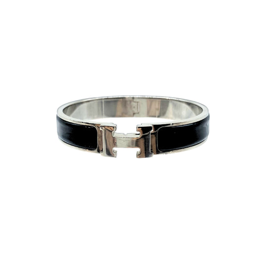 Hermes Noir Clic H Bracelet