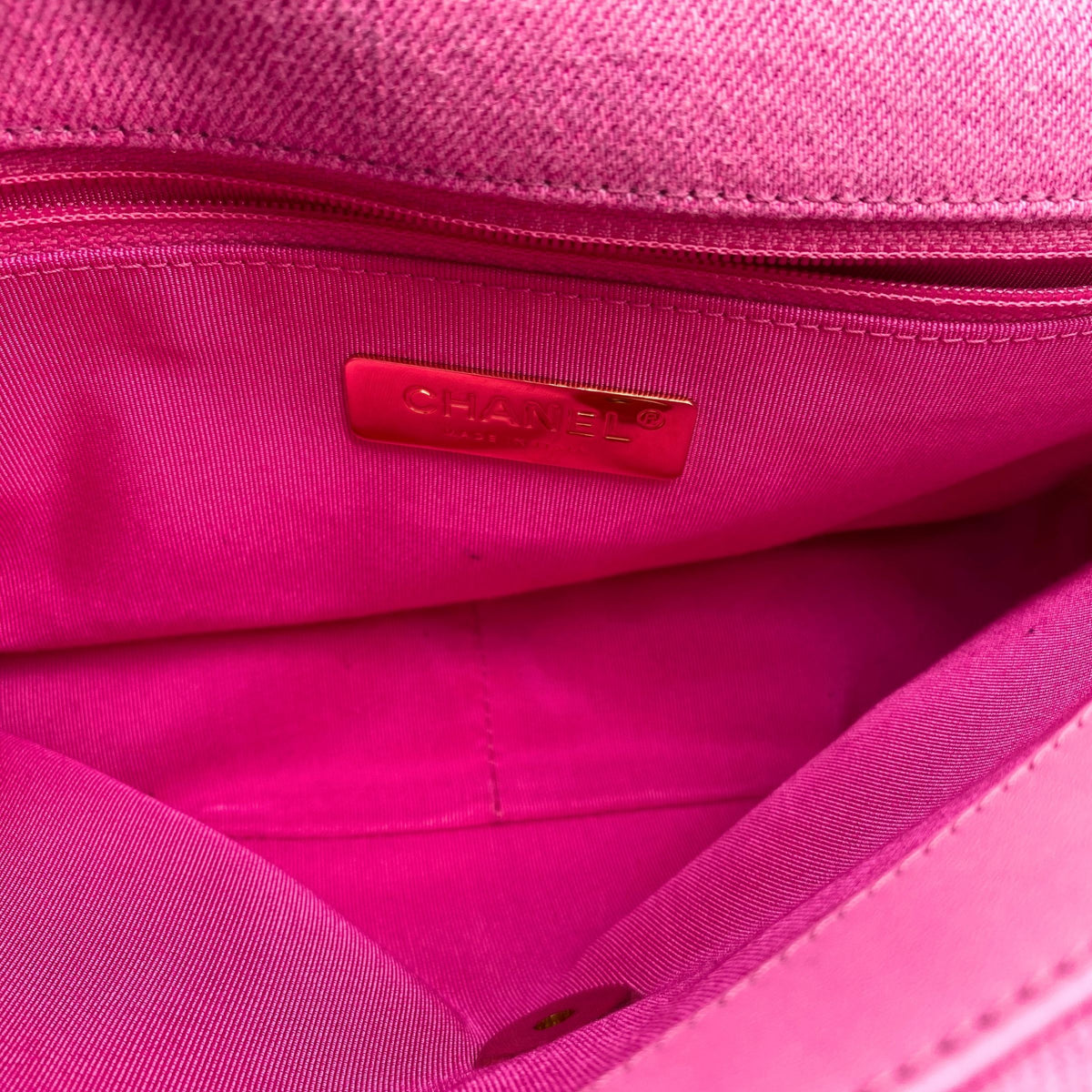 Chanel 19 Pink Denim