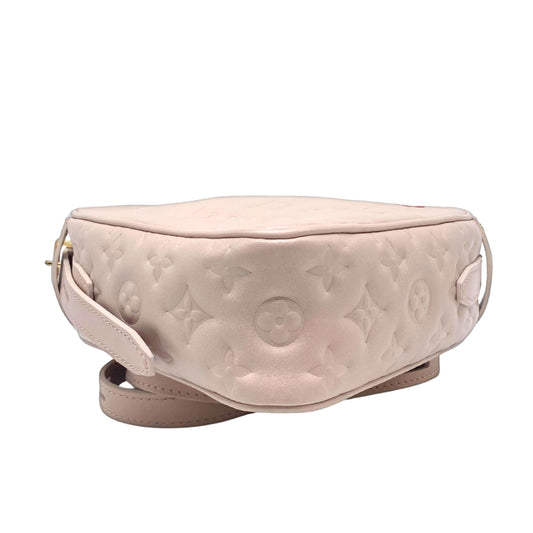 Louis Vuitton Fall In Love Sac Coeur Monogram Embossed Crossbody Bag Light Pink