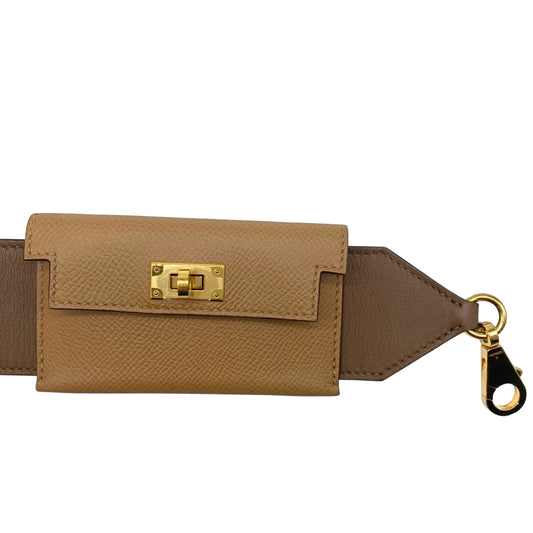 Hermes Swift Epsom Pocket Kelly Shoulder Strap Alezan Biscuit