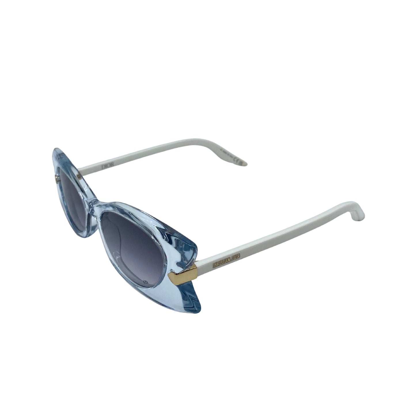 Dior Butterfly Sunglasses, White and Clear