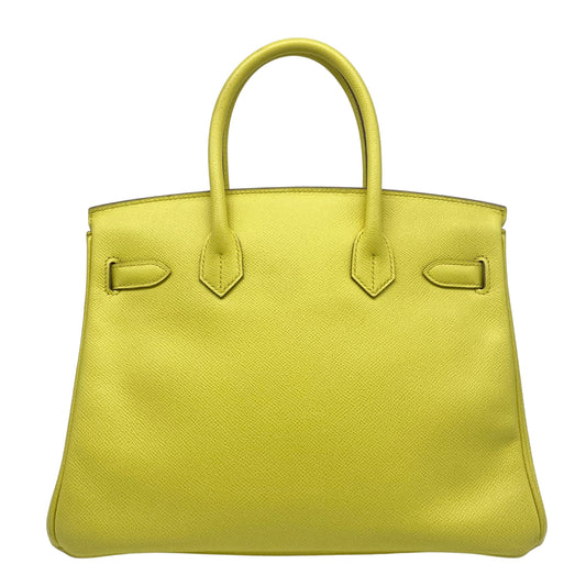 Hermes Birkin 30 Lime Epson Leather with Palladium Hardware