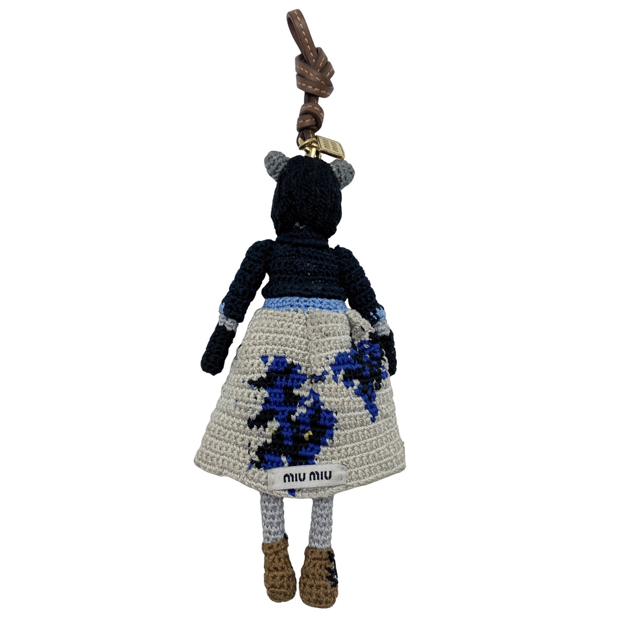 Miu Miu Teddy Technical Knit Dress Keychain