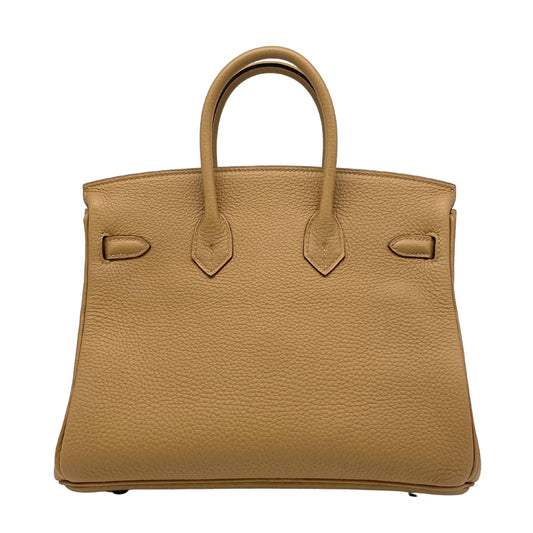 Hermes Birkin 25, Biscuit Togo Leather & Palladium Hardware