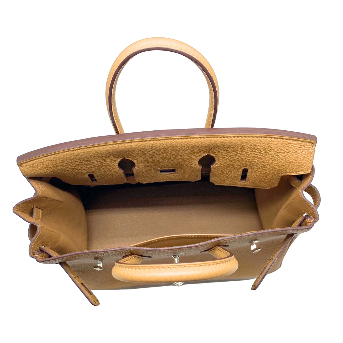 Hermes Birkin 25, Biscuit Togo Leather & Palladium Hardware