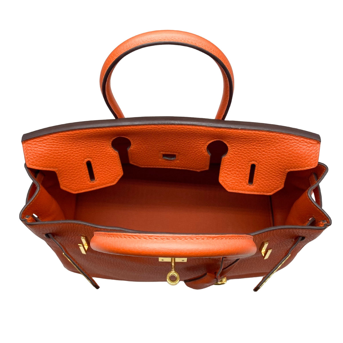 Hermes Birkin 30 Feu Togo Gold Hardware