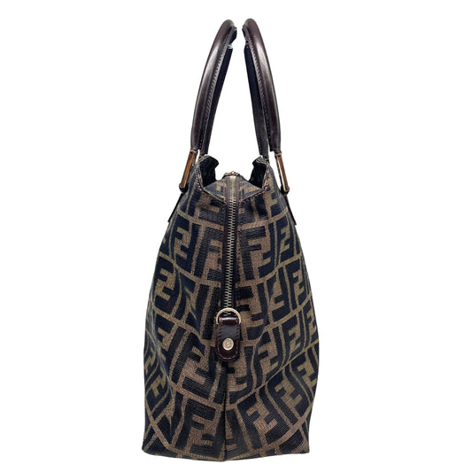 Fendi Zucca Canvas Bowler Tote