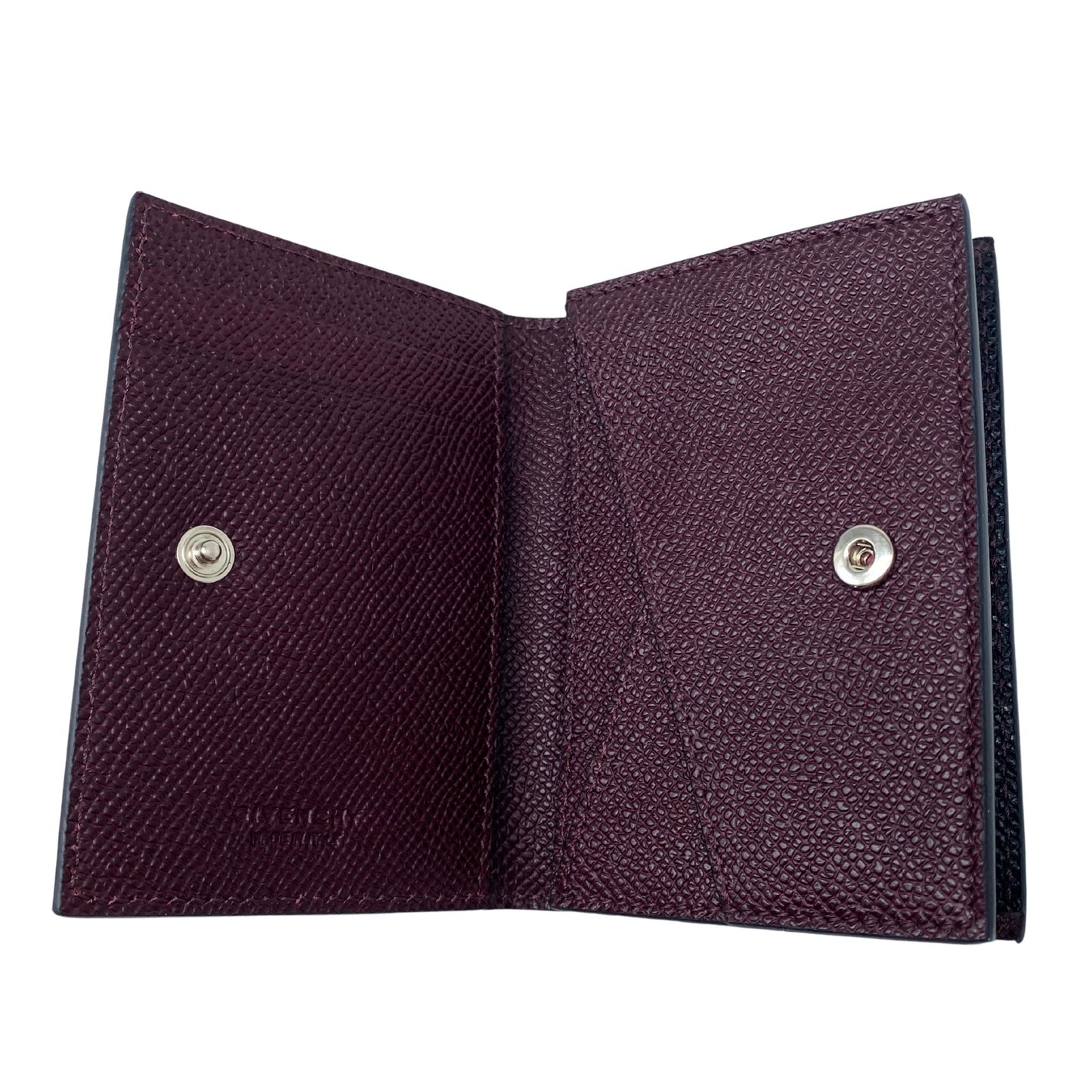 Givenchy Black Leather Snap Wallet
