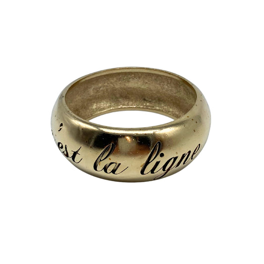 Chanel Metal Script L’elegance Bangle