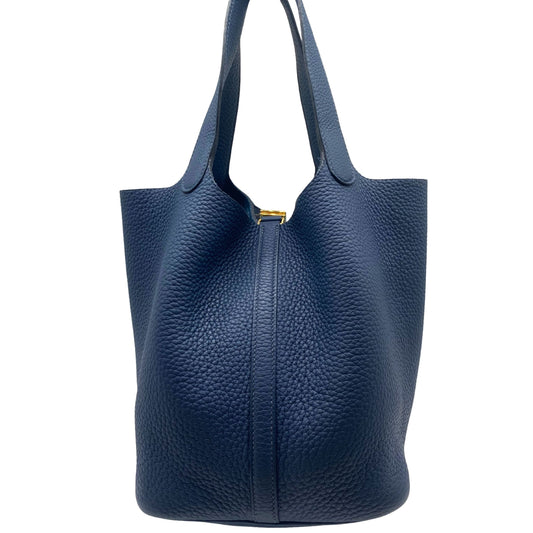 Hermes Picotin 22 Blue Gold Hardware