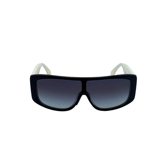 Chanel Black w/ White Arms Sunglasses
