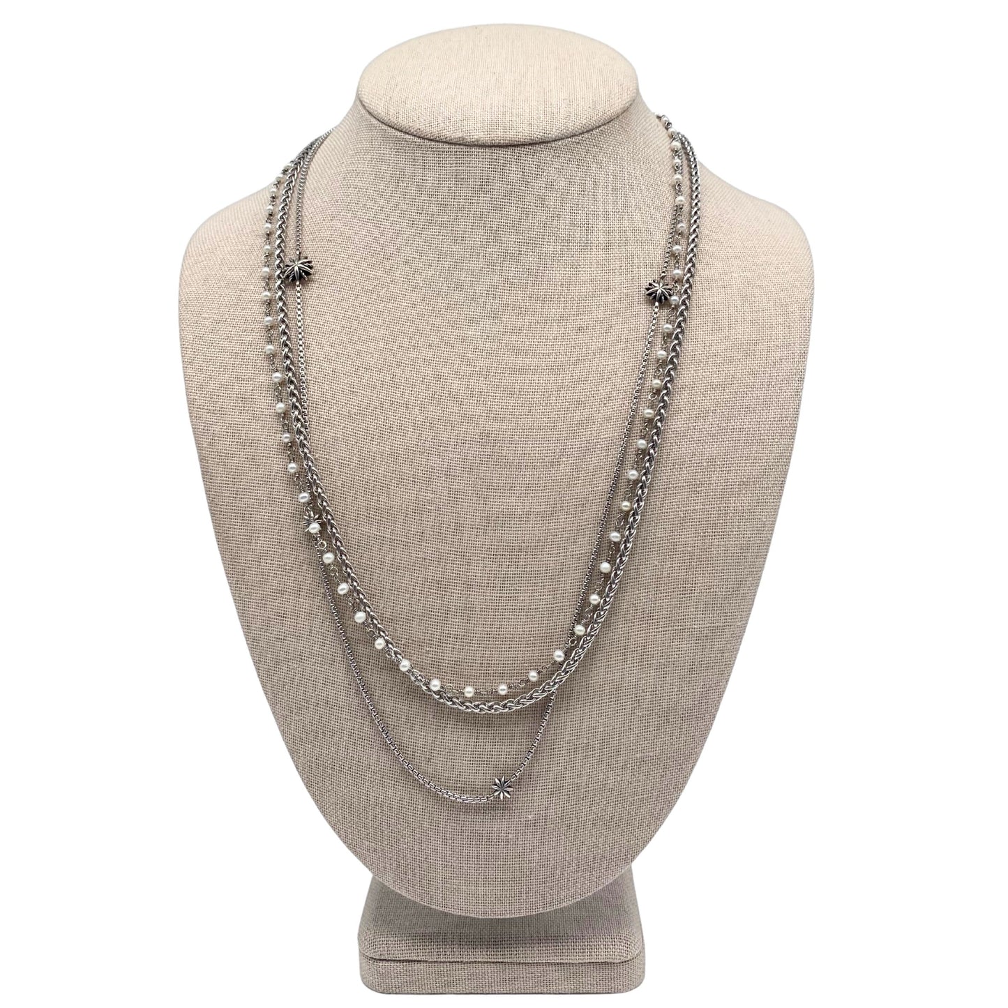 David Yurman Starburst Pearl Chain Necklace