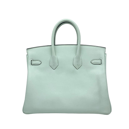 Birkin 25 Peppermint Swift Palladium Hardware