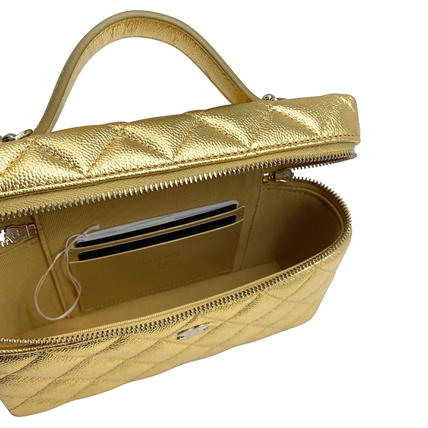 Chanel Vanity Classic Gold Quilted