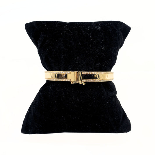 Roberto Coin Gold and Diamond Bangle