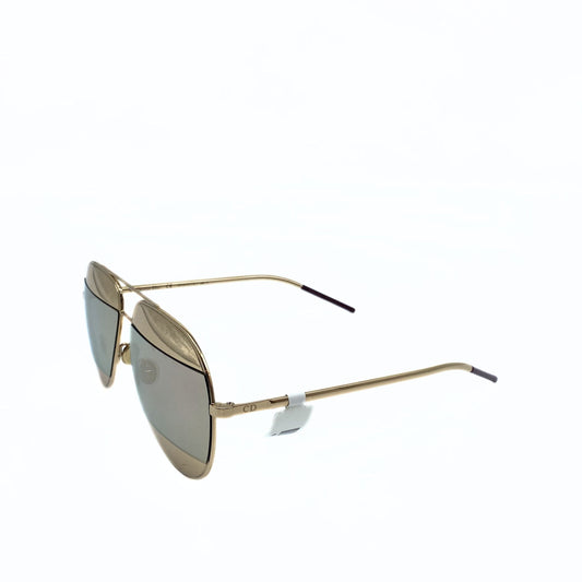 Dior Gold & Silver Aviator Mirrored Sunglasses