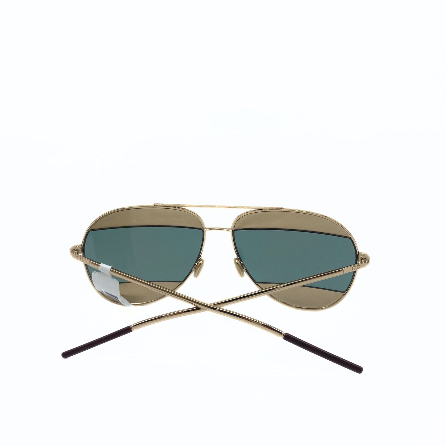 Dior Gold & Silver Aviator Mirrored Sunglasses
