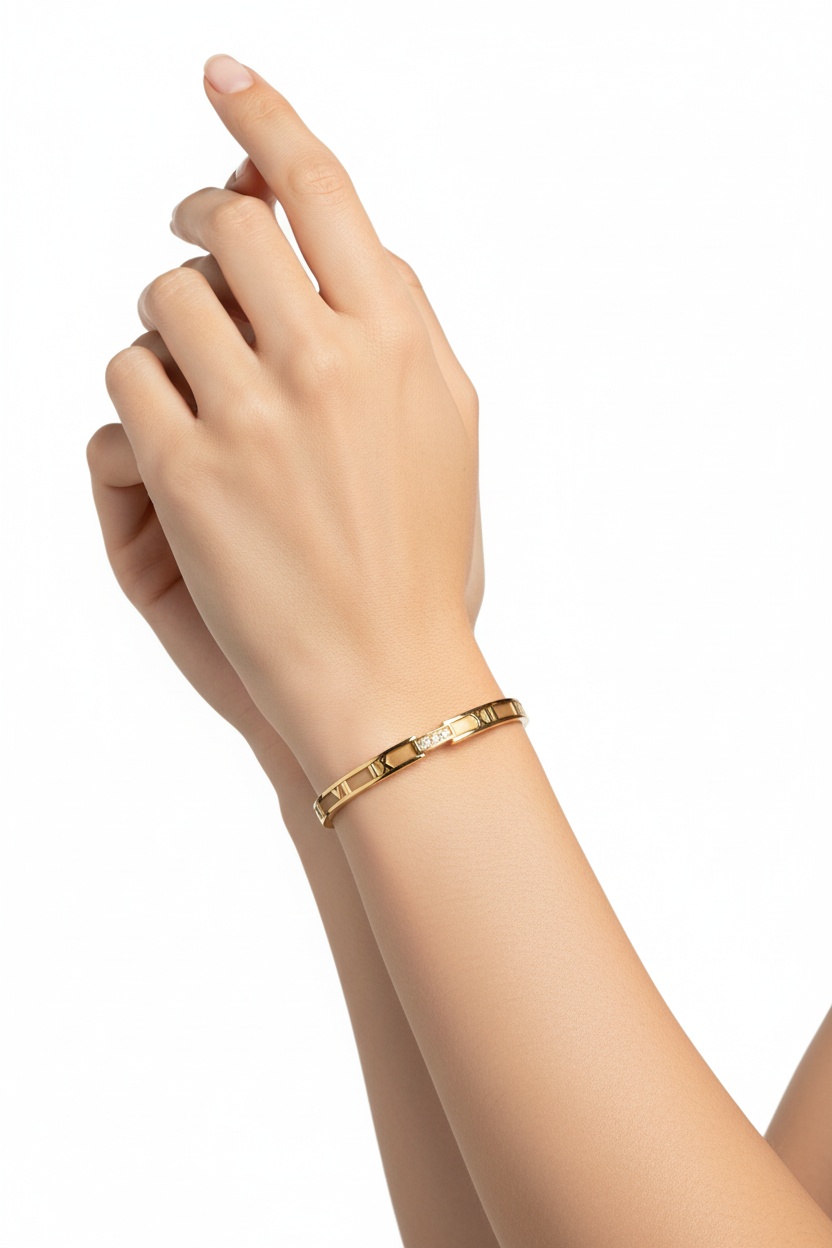 Bracelet on woman's hand