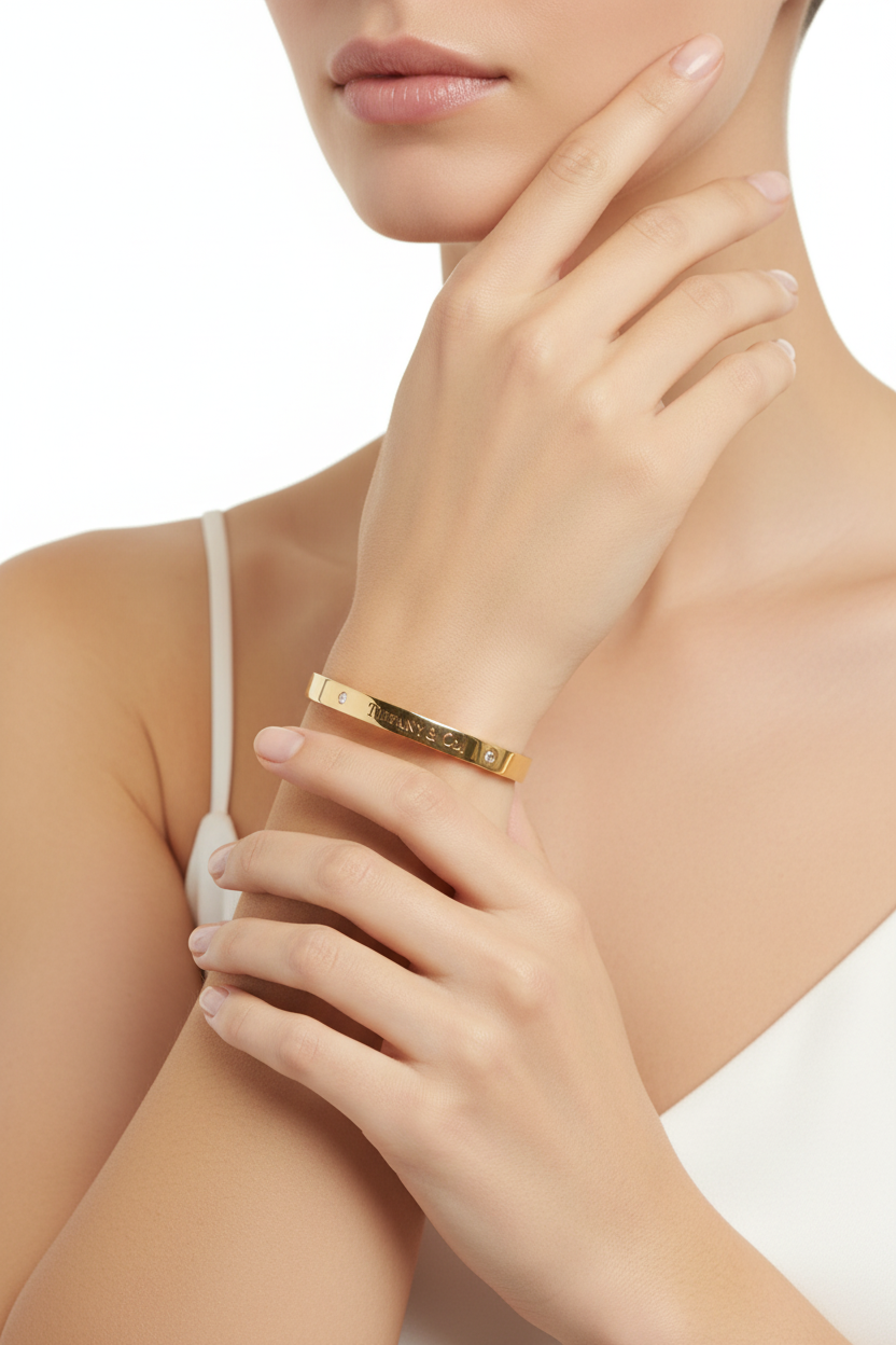 Bracelet on woman's hand