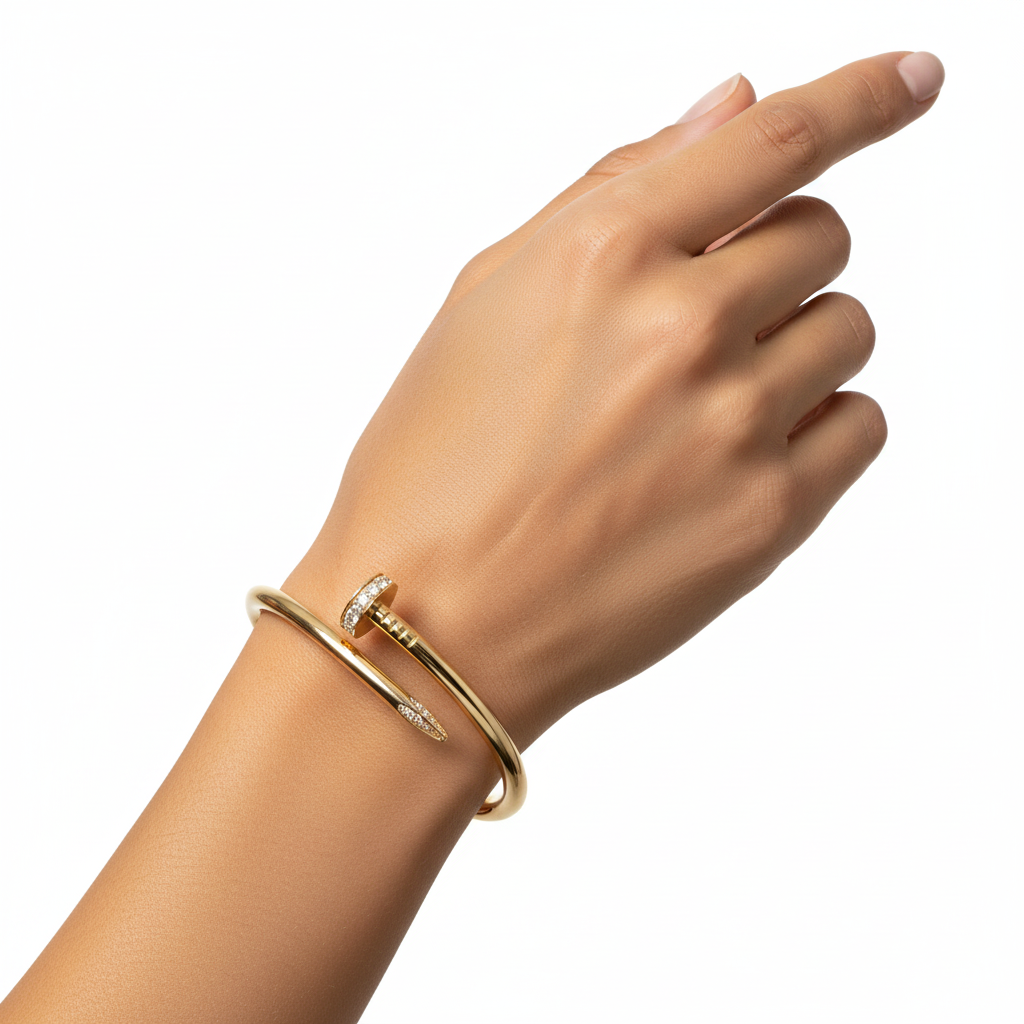 Cartier Juste un Clou Bracelet Gold with Diamonds, Classic Model