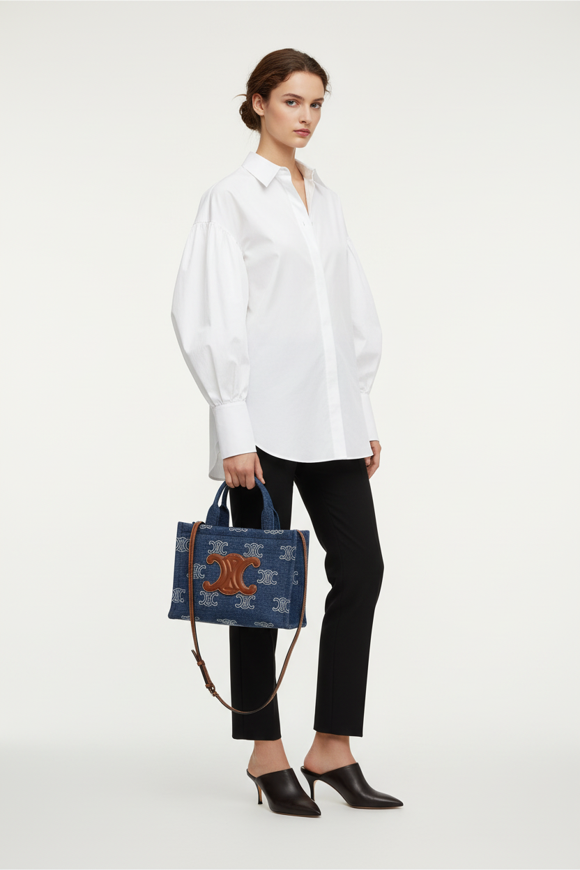 Celine Triomphe Cabas Small Model Shot