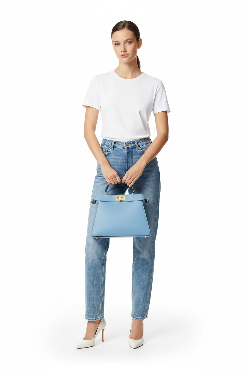 Fendi Blue ISeeU Peekaboo on model